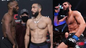 Leon Edwards, Belal Muhammad, and Khamzat Chimaev