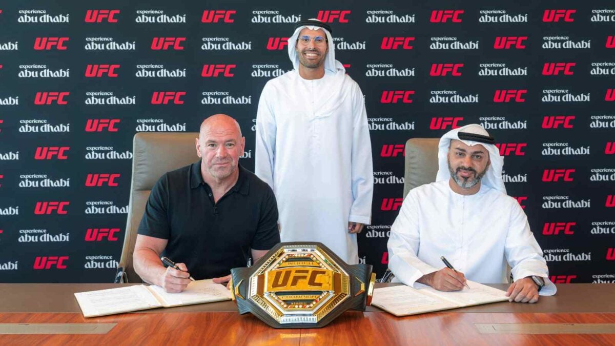 UFC CEO Dana White with Saudi Delegates