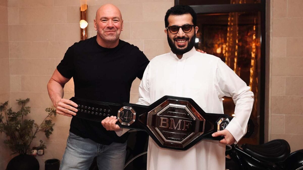 Dana White and Turki Alalshikh together