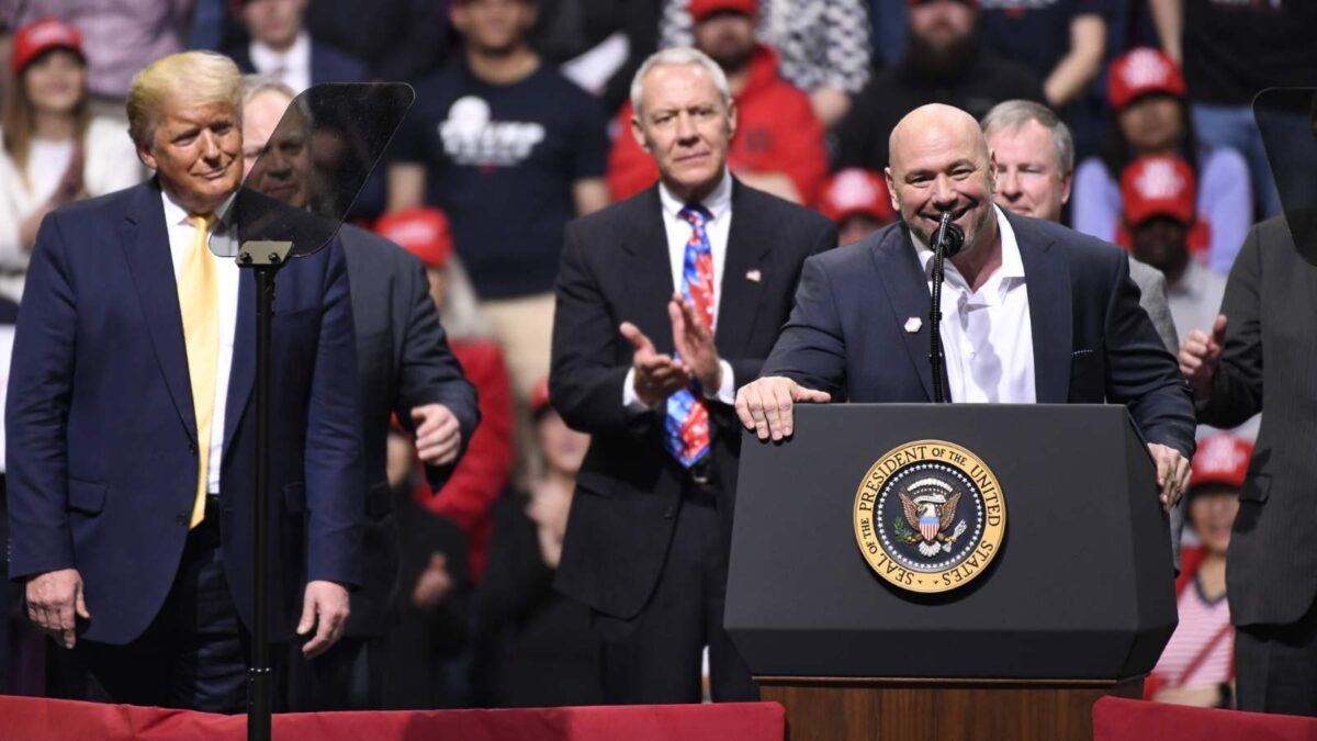 Dana White and Donald Trump