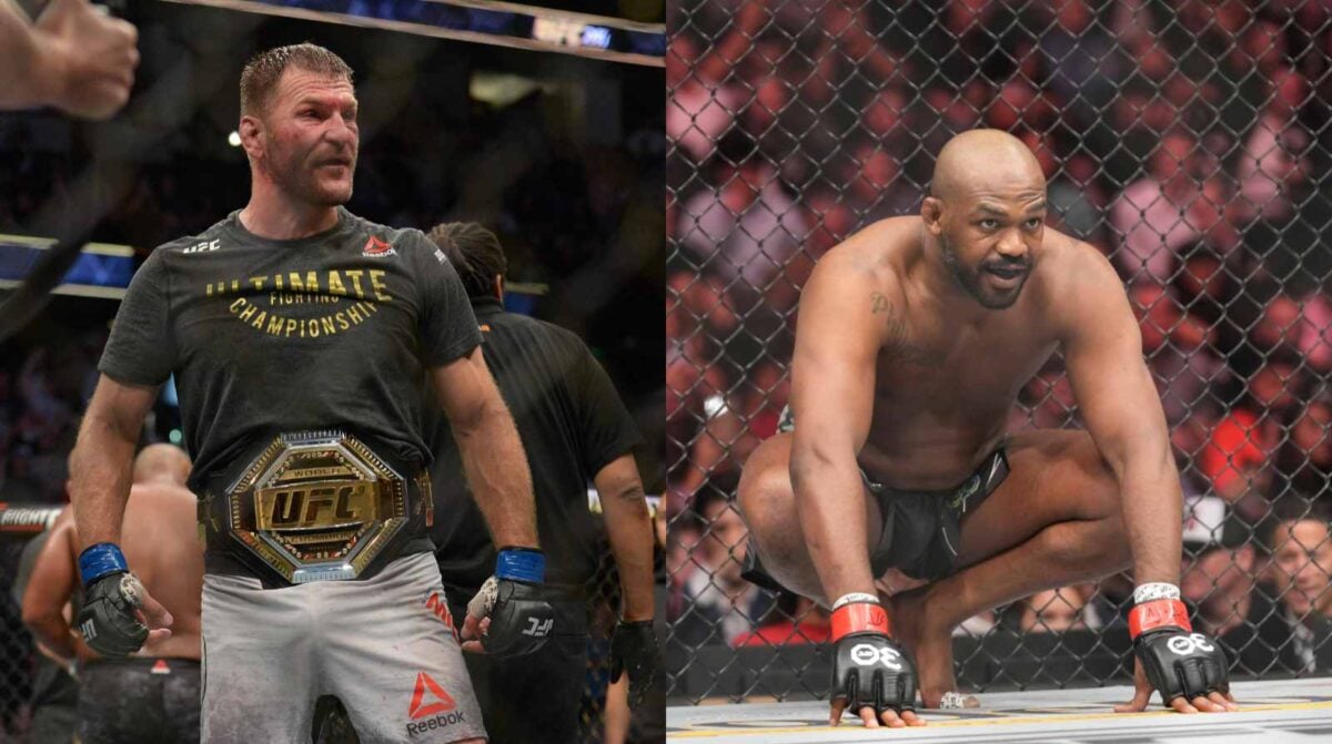 Jon Jones and Stipe Miocic 