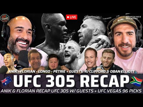 🔴 UFC 305 Recap with RJ Clifford, Oban Elliott & Ray Longo + UFC Vegas 96 Breakdown | A&F.506