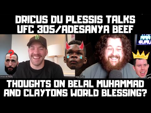 The MMA Guru & Dricus Du Plessis UFC 305 Interview! Adesanya Beef? Strickland Rematch?