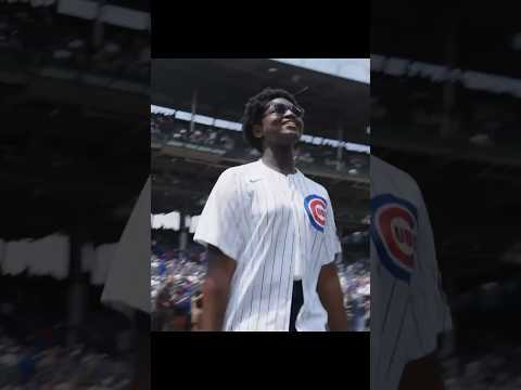 Zaya Wade threw out the first pitch at the Chicago Cubs game Her father Dwyane is a Chicago native