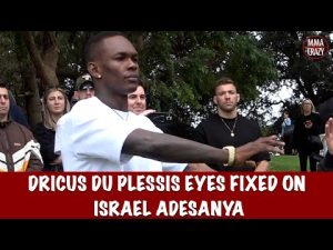 Israel Adesanya Dances while Dricus Du Plessis WATCHES ON at UFC 305 Welcome Ceremony