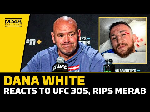 Dana White Reacts to UFC 305, Rips Merab Dvalishvili - MMA Fighting