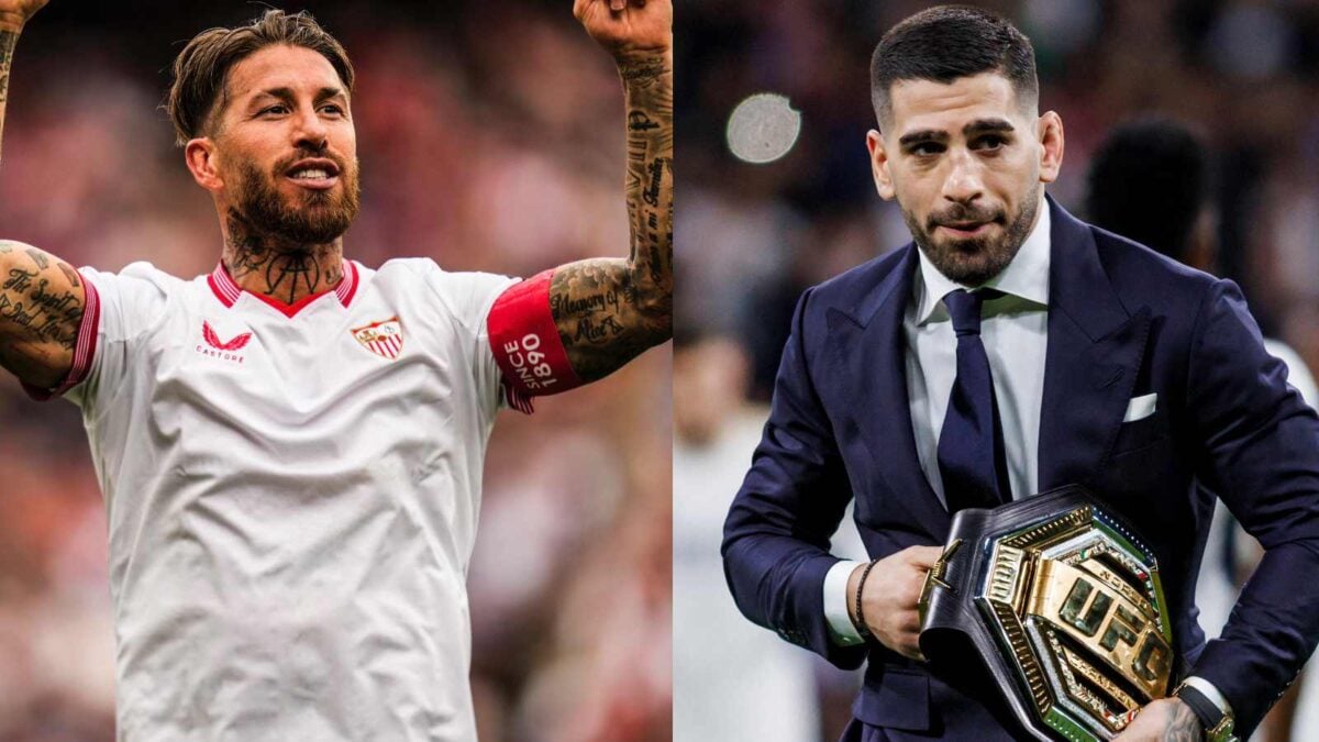 Fight fans react to Ilia Topuria meeting Sergio Ramos