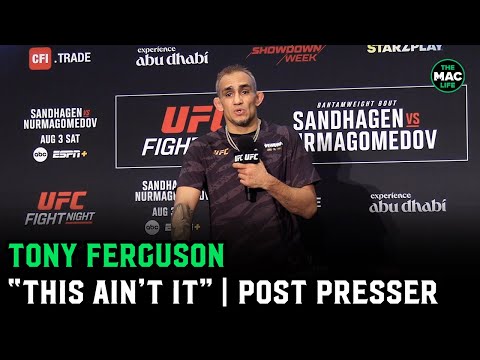 Tony Ferguson: “I still want to be a part of the UFC, I’m still hungry”