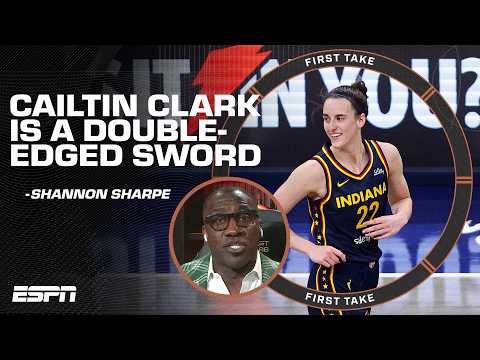 LET HER COOK 👩‍🍳🔥 Shannon Sharpe says Caitlin Clark is a DOUBLE-EDGED SWORD ⚔️ | First Take