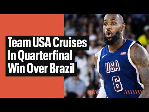 How Team USA men's basketball CRUISED past Brazil into the semifinals 🇺🇸