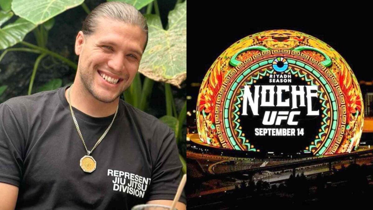 Brian Ortega sharing his experience of the Noche UFC event