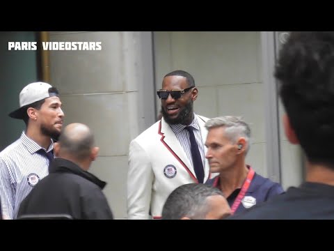 LeBron James, Stephen Curry & USA Basket-ball team @ Paris 26 july 2024 for Olympic Games opening