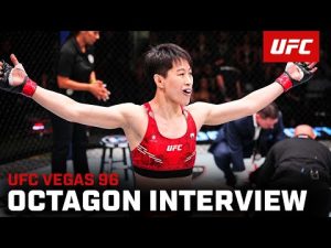 Wang Cong Octagon Interview | UFC Vegas 96