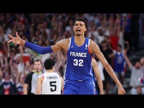 Victor Wembanyama GOES OFF in OT to win for France vs Japan in Olympics