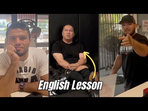 English Lesson With Umar and Khabib & Coach Javier Mendez