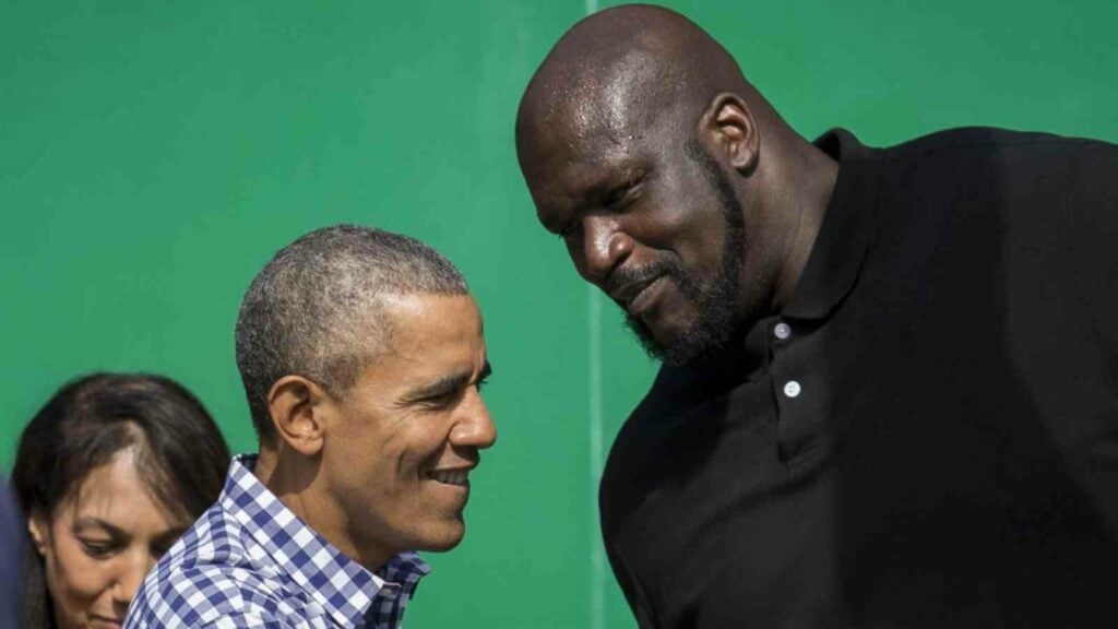 Barack Obama and Shaquille O'Neal