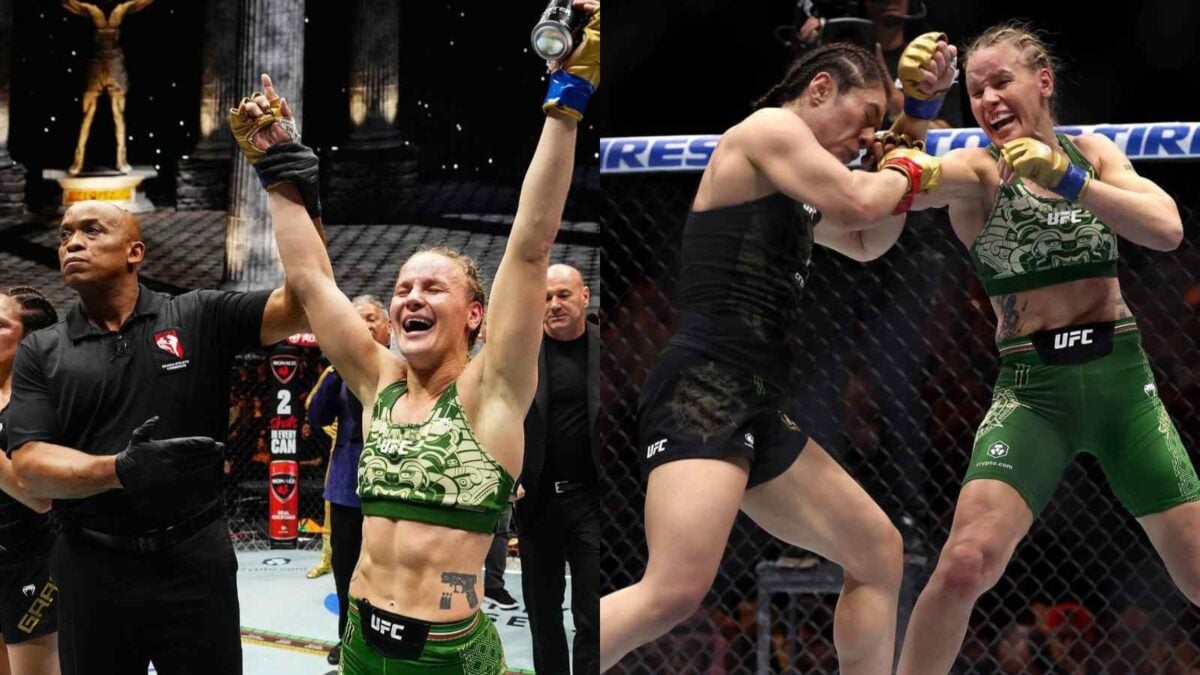 Valentina Shevchenko winning against Alexa Grasso