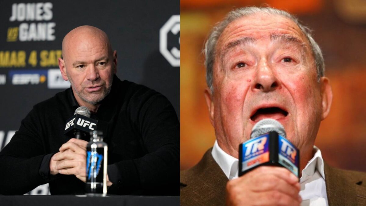 Dana White slams Bob Arum's way of boxing promotion. (via Imago/X)