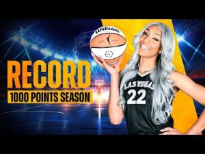 A'Ja Wilson is STAR of basketball world after historic 1000-points record! 🏀😱 #ajawilson #wnba