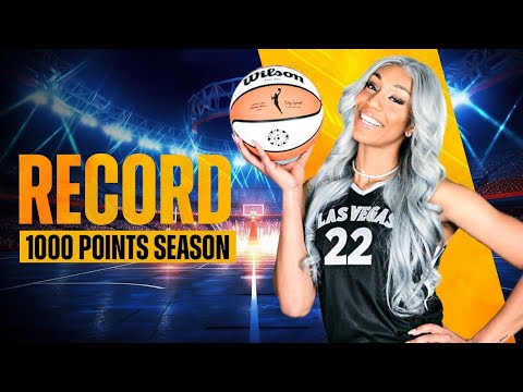 A'Ja Wilson is STAR of basketball world after historic 1000-points record! 🏀😱 #ajawilson #wnba