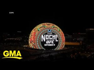 UFC 306 lights up the Las Vegas Sphere