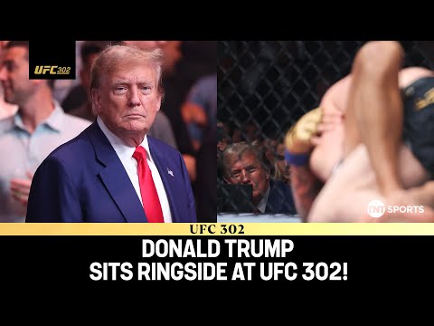 Donald Trump receives thunderous applause at UFC 302 🇺🇸