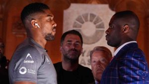 Anthony Joshua and Daniel Dubois face-off