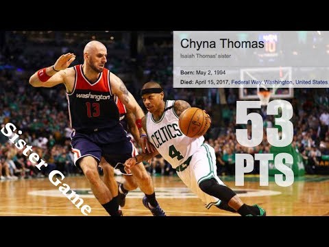 Isaiah Thomas Full Highlights 2017 Game 2 vs Wizards - Historic 53 Pts