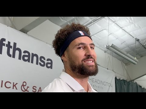 Klay Thompson Interview at Dirk Nowitzki Tennis Classic: Mavs Chemistry & Excitement for Dallas