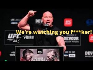 Dana White THREATENING ILLEGAL STREAMERS for 4 minutes and 28 seconds