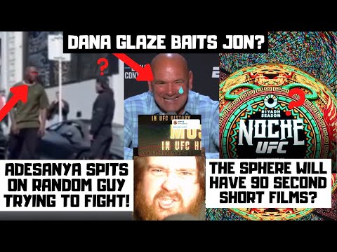 Adesanya Road Rage? Claims N Word Used? Dana Posts Jones Glaze Promo? Jones Baited? Sphere Update?