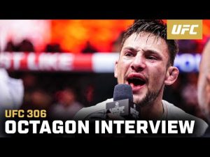 Esteban Ribovics Octagon Interview | UFC 306