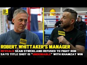 Robert Whittaker's Manager Reveals Sean Turned Down Fight, Says Win Over Khamzat Gets Title Shot!