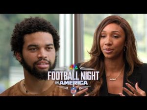 Caleb Williams pushed by dream of becoming NFL's greatest QB (FULL INTERVIEW) | FNIA | NFL on NBC