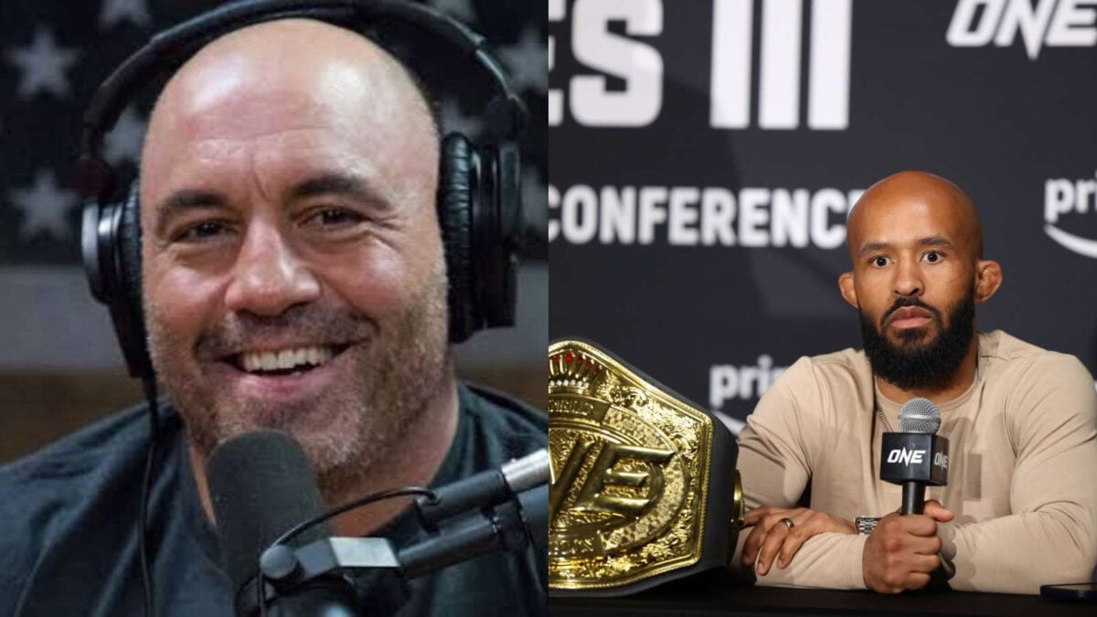 Joe Rogan praises Demitrious Johnson's 'wildest submission ever' (via Imago)