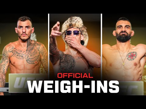 Moicano vs Saint Denis Fighter Weigh-Ins | UFC Paris