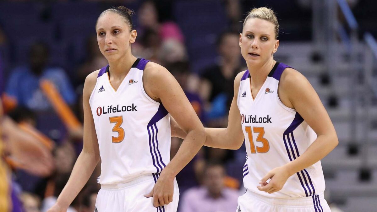 Daina Taurasi and Penny Taylor