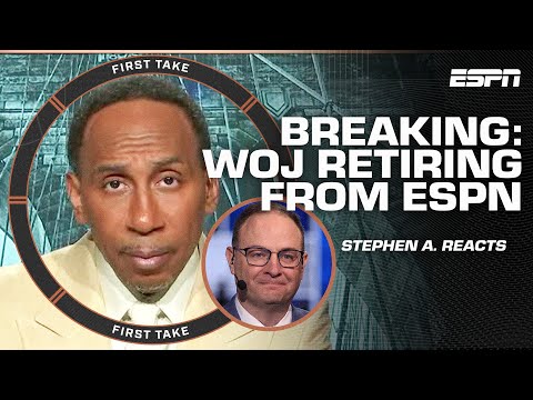 Stephen A. reacts to Adrian Wojnarowski retiring from ESPN 🚨 | First Take