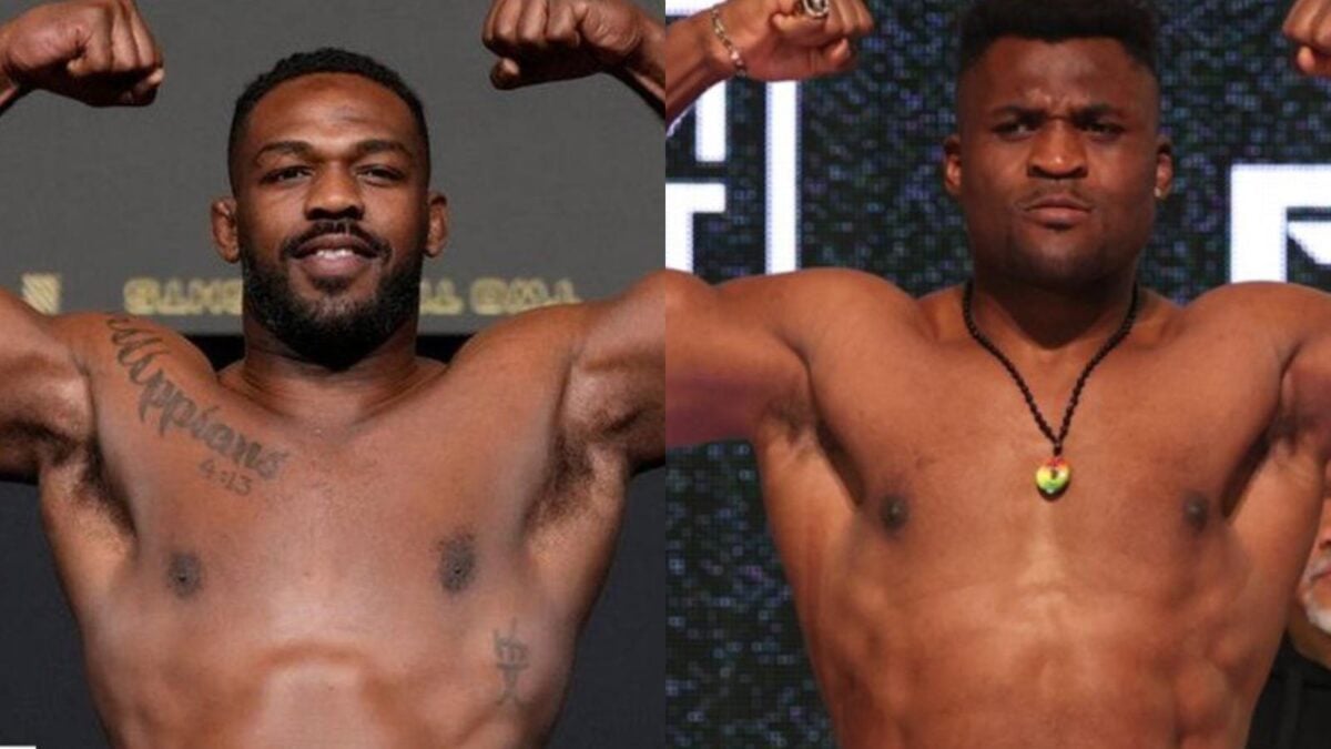 Jon Jones UFC weigh in and Franics Ngannou PFL weigh in