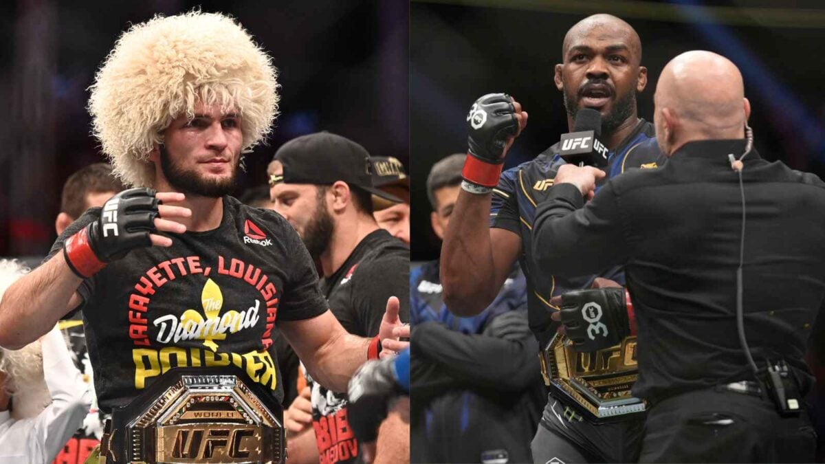 Jon Jones believes Khabib Nurmagomedov is unworthy for the GOAT status