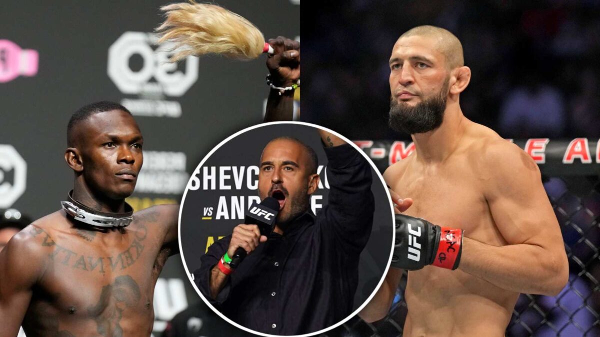 Jon Anik draws Israel Adesanya against Khamzat Chimaev