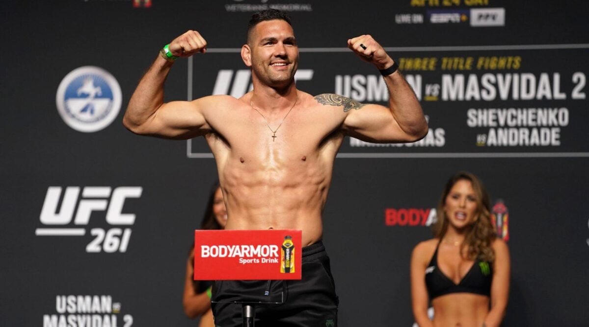 Chris Weidman at UFC weigh-ins