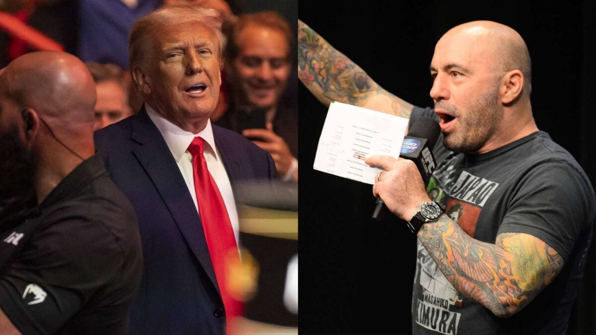 Joe Rogan and Donald Trump's meeting during UFC 309 fetched crazy reactions from fans