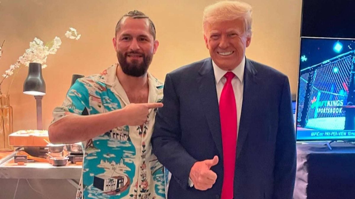 Jorge Masvidal and Donald Trump together