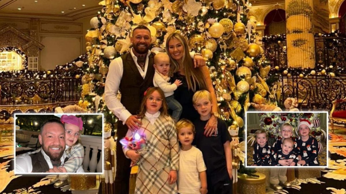 Conor McGregor celebrating Christmas with his family