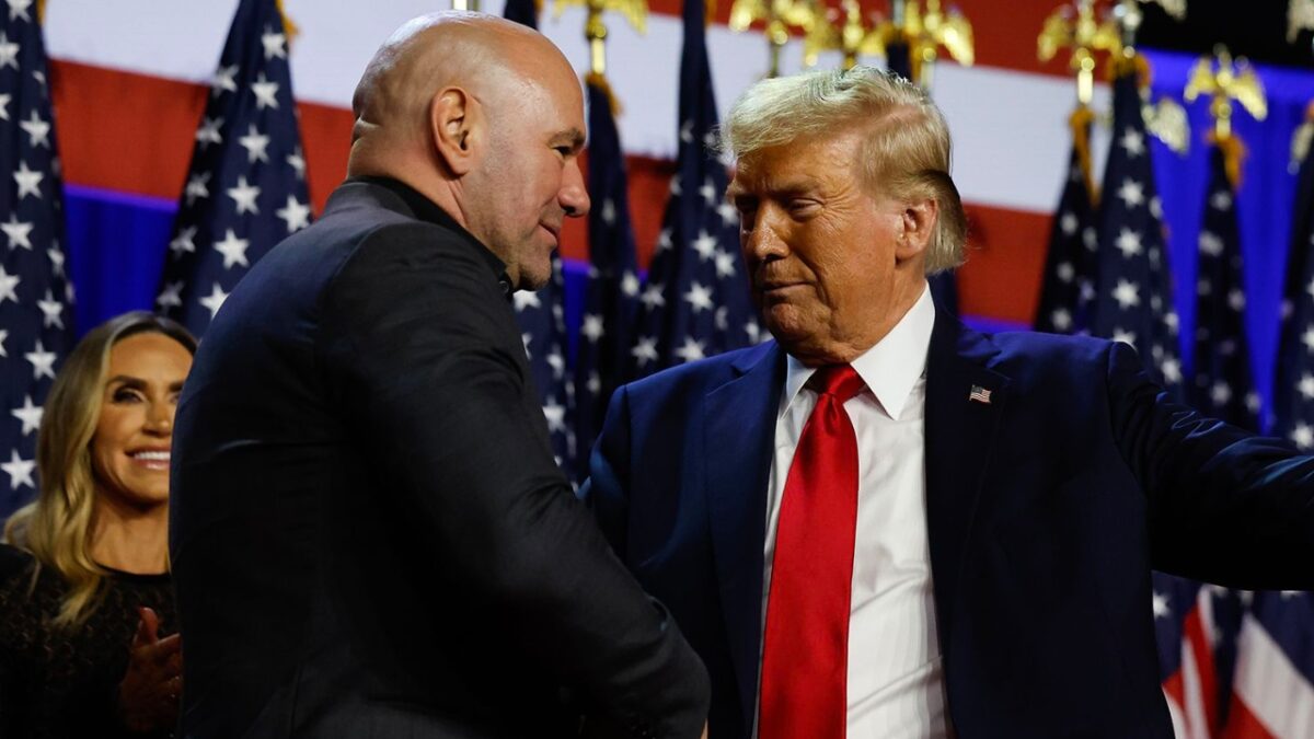 Dana White and Donald Trump together